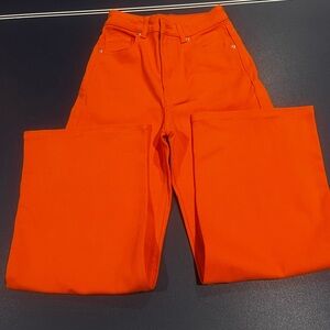 Woman’s H&M Divided size 2 orange flare jeans